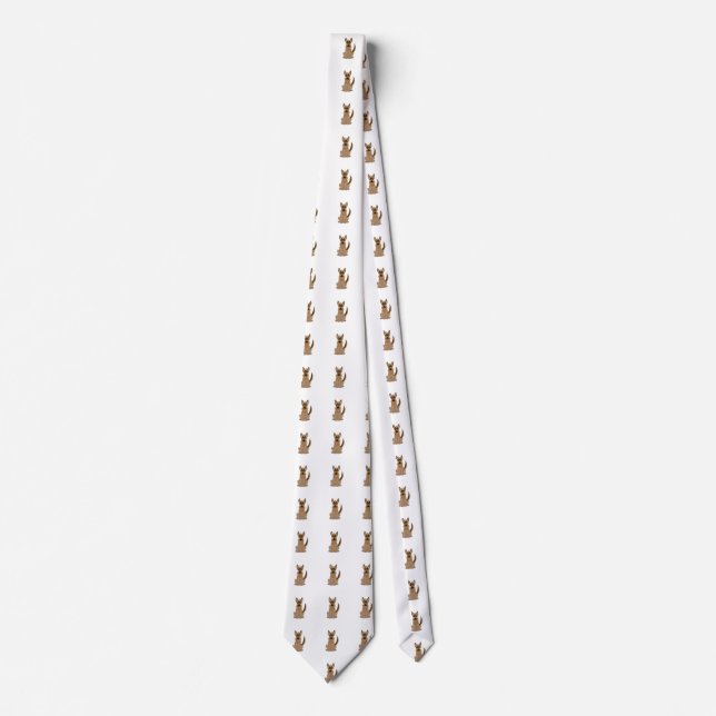 Hunde Cartoon Phantastischer deutscher Schäferhund Krawatte (Vorderseite)