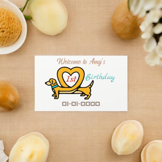 Hunde-Cartoon Rechteckiger Aufkleber (pet animal dog party theme sticker,birthday party sticker,gift pack,envelope,return gift sticker)