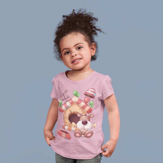 Hunde-Cartoon T-Shirt (Dog Cartoon T-Shirt)