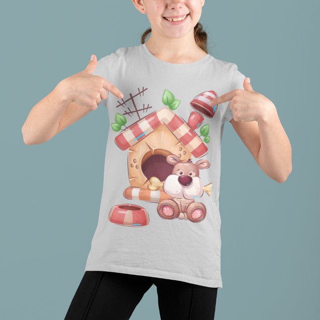 Hunde-Cartoon T-Shirt (Dog Cartoon T-Shirt)