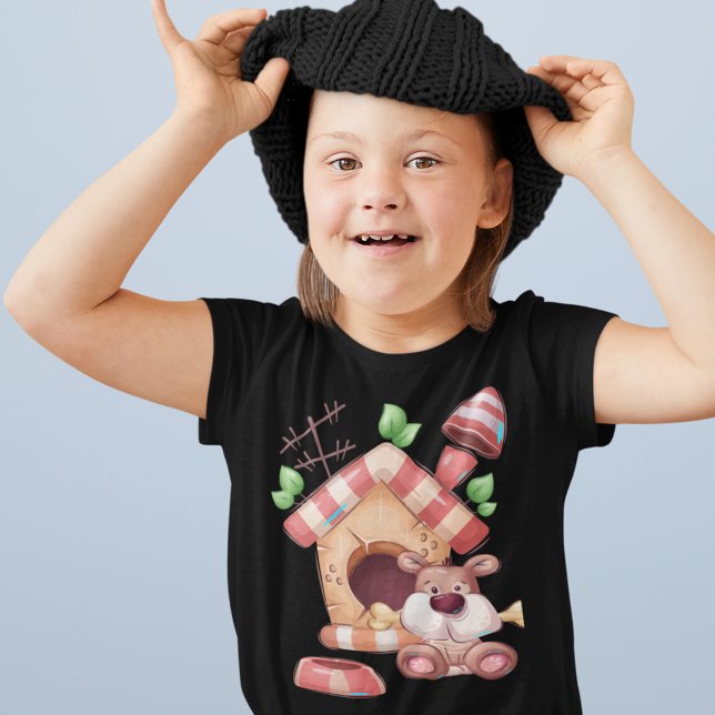 Hunde Cartoon T - Shirt (Dog Cartoon T-Shirt)