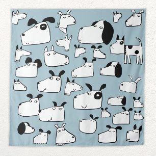 Hunde-Cartoon Wandteppich