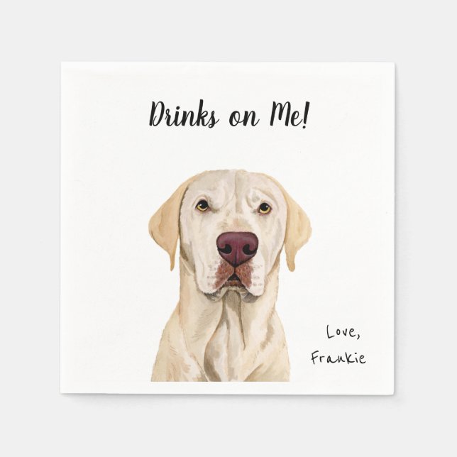 Hunde-Cocktailservietten Serviette (Vorderseite)