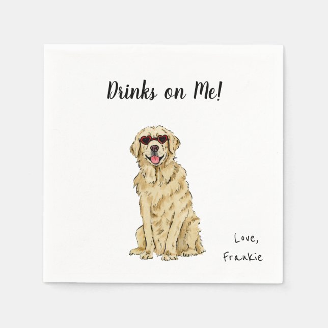 Hunde-Cocktailservietten Serviette (Vorderseite)