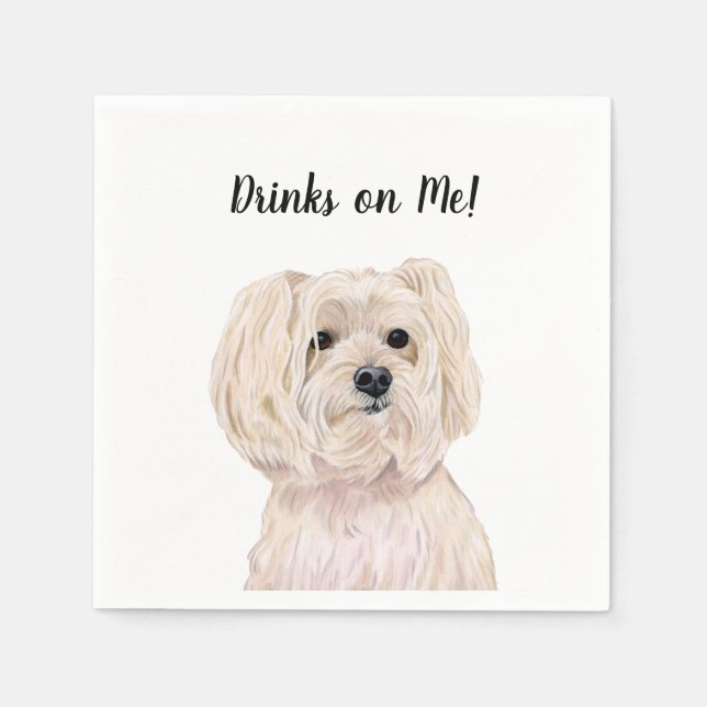 Hunde-Cocktailservietten Serviette (Vorderseite)