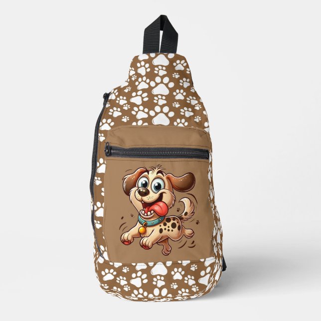 Hunde  crossbody bag (Vorderseite)