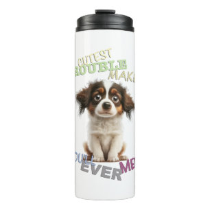 Hunde Cuttest Trouble Niedlich Adorable Funny Thermosbecher