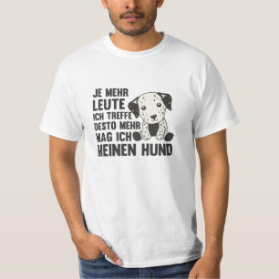 Hunde Dalmatiner mag Menschen nicht Niedlich Hunde T-Shirt