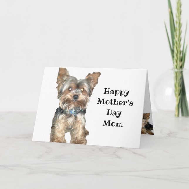 HUNDE DEN TAG DER MUTTER VERLIEREN  KARTE (Vorderseite)
