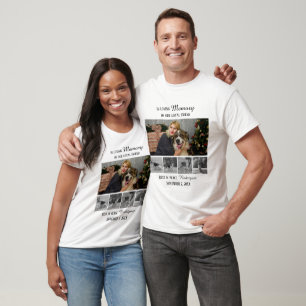 Hunde Denkmal 5 Foto Collage Haustier Hommage T-Shirt