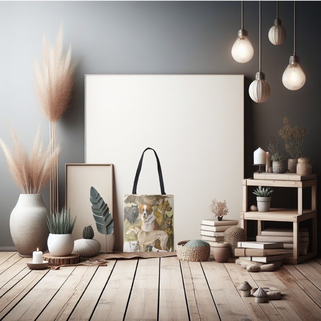 Hunde der Vergangenheit niedlich (A dog tote bag is the right gift for Mom.)