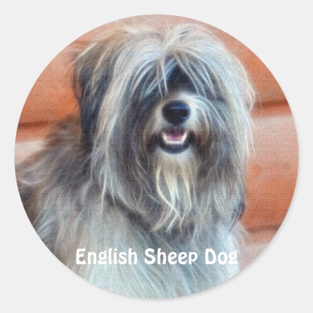 Hunde-Designs für Heimtiere Runder Aufkleber (Vorderseite)