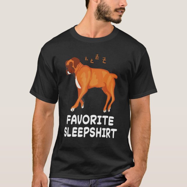 Hunde Deutsch Boxer Hunde Nickerchen Schlafen Schl T-Shirt (Vorderseite)