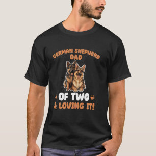 Hunde Deutscher Schäferhund Vater Von Zwei T-Shirt