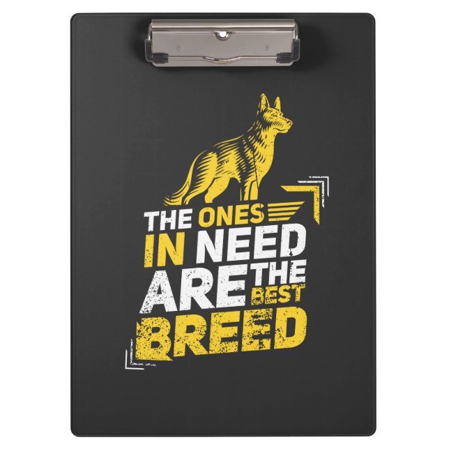 Hunde - die bedürftigen klemmbrett (Vorderseite)