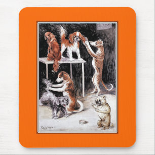 Hunde, die Hunde pflegen Mousepad