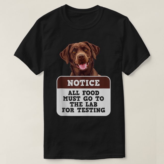 Hunde, die LABRADOR TESTING Funn erhalten, MÜSSEN  T-Shirt (Design vorne)