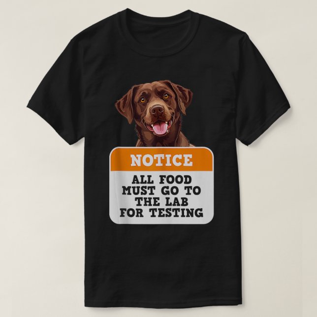 Hunde, die LABRADOR TESTING Funn erhalten, MÜSSEN  T-Shirt (Design vorne)