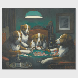 Hunde, die Poker spielen (Tierkartenspiel) Geschenkpapier
