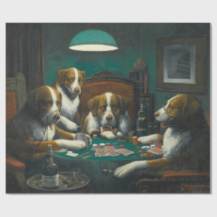 Hunde, die Poker spielen (Tierkartenspiel) Geschenkpapier
