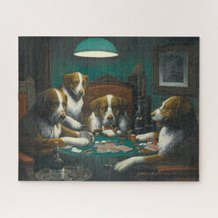 Hunde, die Poker spielen (Tierkartenspiel) Puzzle