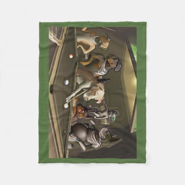 Hunde, die Pool - Dogz spielen Fleecedecke (Vorderseite)