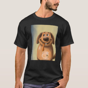 Hunde, die sich aus der Zunge kleben T-Shirt