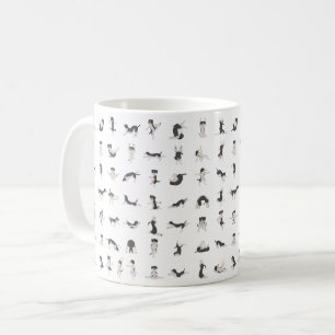 Hunde, die Yoga machen, Hunde, Yoga-Pose Kaffeetasse