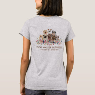 Hunde Dienstleistungen doppelseitiger Groomer Spaz T-Shirt