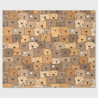 Hunde-Doodle-Muster  Geschenkpapier