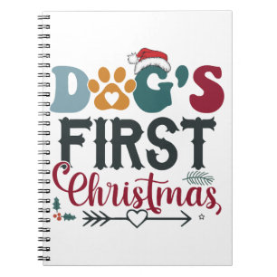 Hunde - Erste Weihnachten Notizblock