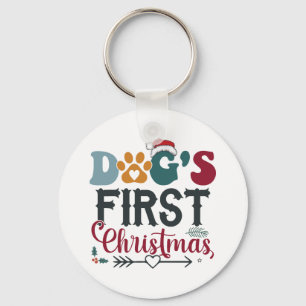 Hunde - Erste Weihnachten Schlüsselanhänger