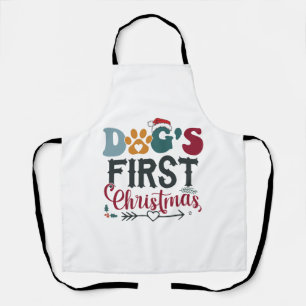 Hunde - Erste Weihnachten Schürze