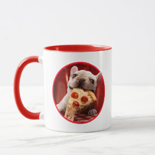 Hunde essen Pizza Slice Tasse