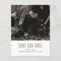 Hunde Familie Foto Save the Date einzigartig