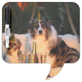 Hunde feiern neues Jahr Memoboard