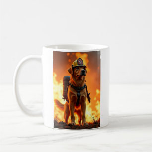 Hunde-Feuerwehren-Tasse Kaffeetasse