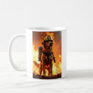 Hunde-Feuerwehren-Tasse Kaffeetasse