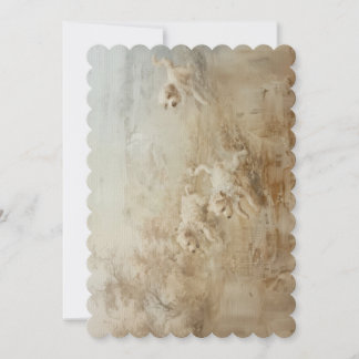 Hunde - flache Einladung: 12,7 cm x 17,8 cm Einladung