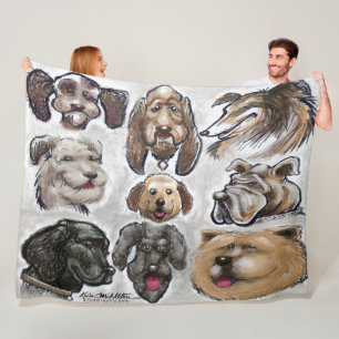 Hunde Fleecedecke