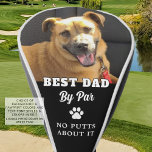 Hunde Foto BEST VATER PAR Funny Custom Golf Headcover<br><div class="desc">Erstellen Sie ein lustiges Foto-Golf-Kopfcover für einen Hund-Vater mit dem Titel BEST VATER BY PAR - NO PUTTS about IT (oder Ihren eigenen Text am unteren Ende) in Ihrer Auswahl von Text-, Pwprint- und Hintergrundfarbenkombinationen in EDIT (in Weiß auf Schwarz). Macht ein lustiges, bedeutsames Geschenk des Hundes für seinen Geburtstag,...</div>