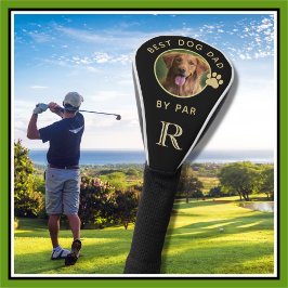 Hunde Foto Bester Vater nach Par-Standard Monogram Golf Headcover