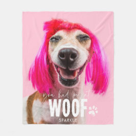 Hunde Foto Blanket | Du hattest mich in Woof Fleecedecke