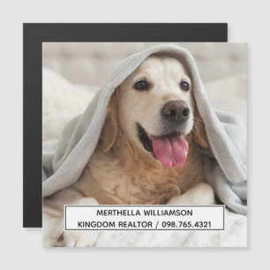 Hunde Foto Custom Magnet Business Card