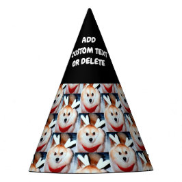 Hunde Foto GeburtstagsDIY Partyhütchen