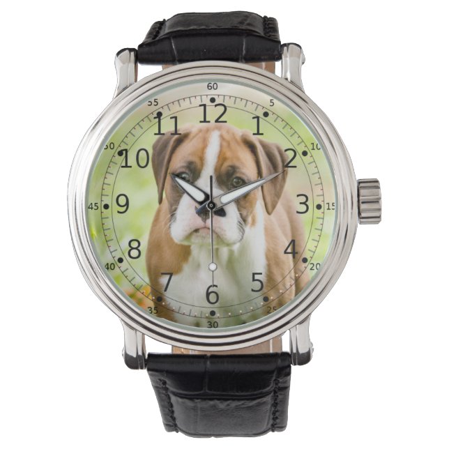 Hunde Foto Geschenke, Armbanduhr (Vorderseite)