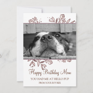 Hunde Foto Happy Birthday from Rescue Dog Note Car Mitteilungskarte