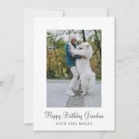 Hunde Foto Happy Geburtstagsgrandma von Rescue Hun