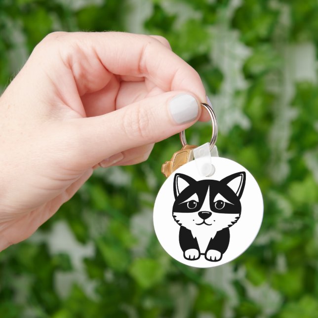 Hunde Foto niedlicher Haustier Sake Schlüsselanhän Schlüsselanhänger (Hand)