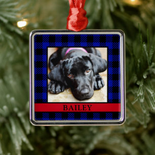 Hunde-Foto Ornament Aus Metall